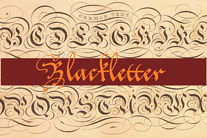 Blackletter Alphabets 30 Alphabets