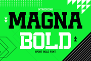 Magna Bold - Sport Bold Font, a Font by PutraCetol Studio (Thumbnail 1 of 5)