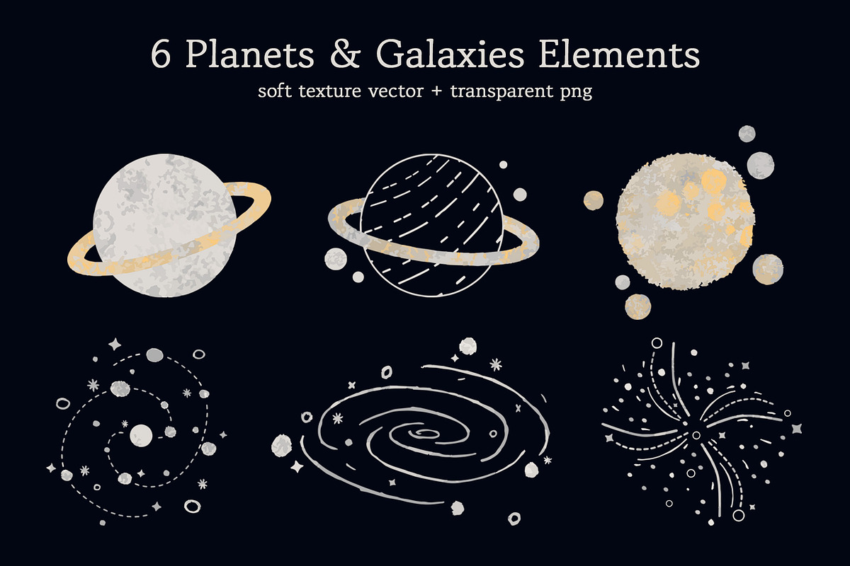 Stardust Celestial Illustration Set, a Texture Illustration by Dawnside Graphic (Photo 5 of 12)