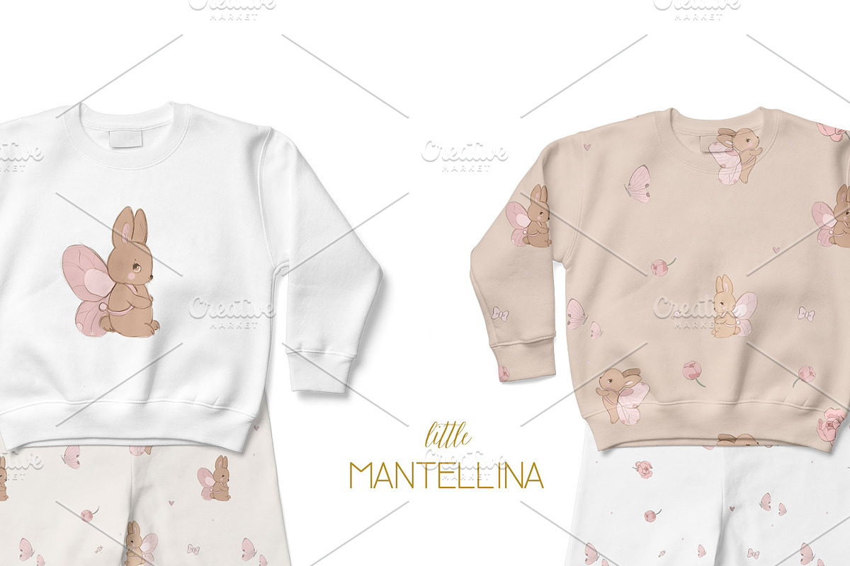 Bunny nursery pattern, a Pattern Graphic by maniamantellina