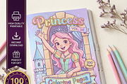 Magical Princess Coloring Book Vol24, a Person Illustration by ikarifq shop (Thumbnail 1 of 7)
