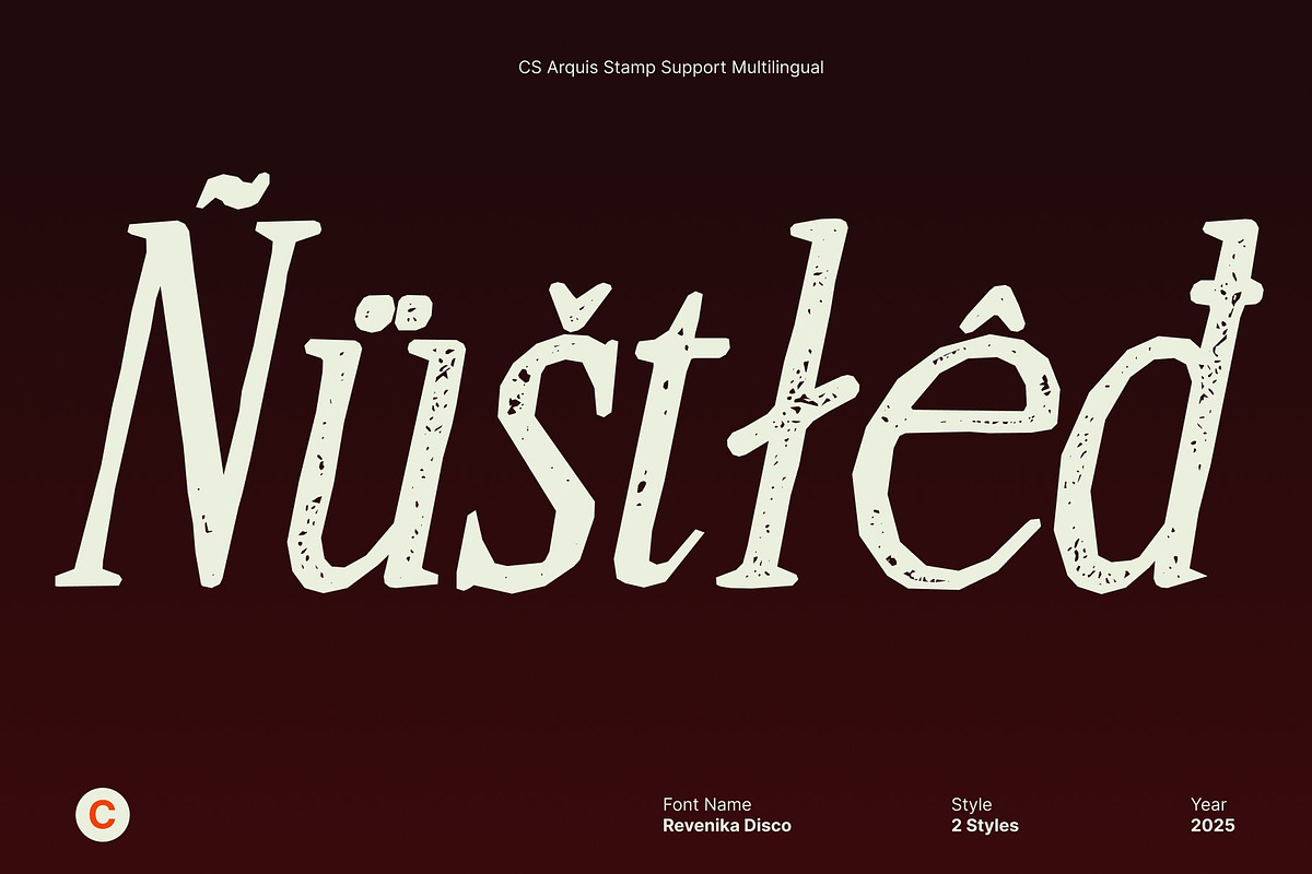 CS Arquis Stamp, a Serif Font by Craft Supply Co. (Photo 7 of 8)