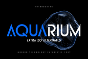 Aquarium - Modern Futuristic Font, a Sans Serif Font by Hamz Studio (Thumbnail 1 of 15)