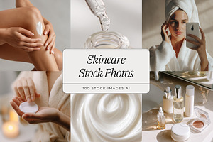 Skincare Stock Photo Bundle, a Photo by ZenSocialDesigns