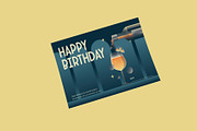 Art Deco Birthday Greeting Card, a Card Template by Neermana (Thumbnail 3 of 4)
