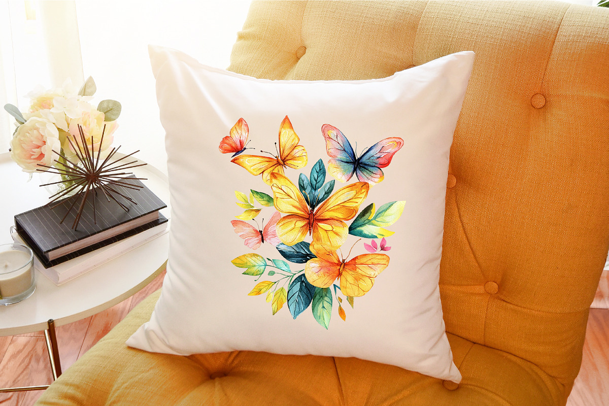 Floral Butterfly Monarch Spring Clip, an Illustration by Sublimation Artist (Photo 6 of 6)