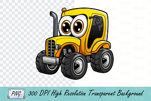 Cartoon Monster Truck PNG, a Transportation Illustration by Ghagra