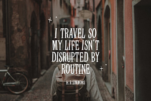 Travel Stories Font Duo