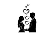 Couple Love Silhouette Bundle, an Illustration by jahid234 (Thumbnail 20 of 48)
