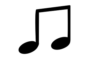 Music icon design template