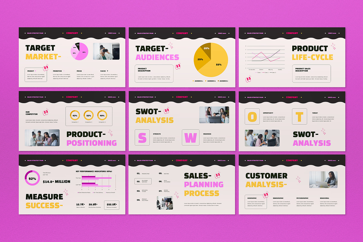 Sales Strategy Plan Google Slide, a Presentation Template by graphicook (Photo 4 of 4)