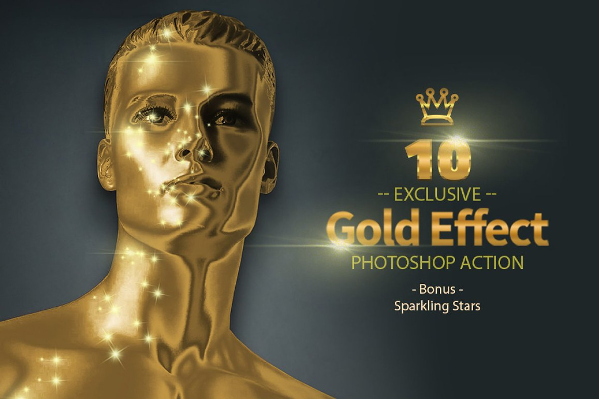 10 Gold Sparkling Stars, an Action Add-On by yantodesign (Photo 2 of 7)