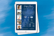 One Page Media Kit in Navy Blue [B], a Templates & Theme by ProductiveandFree (Thumbnail 3 of 11)