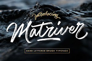 Matriver - Brush Font