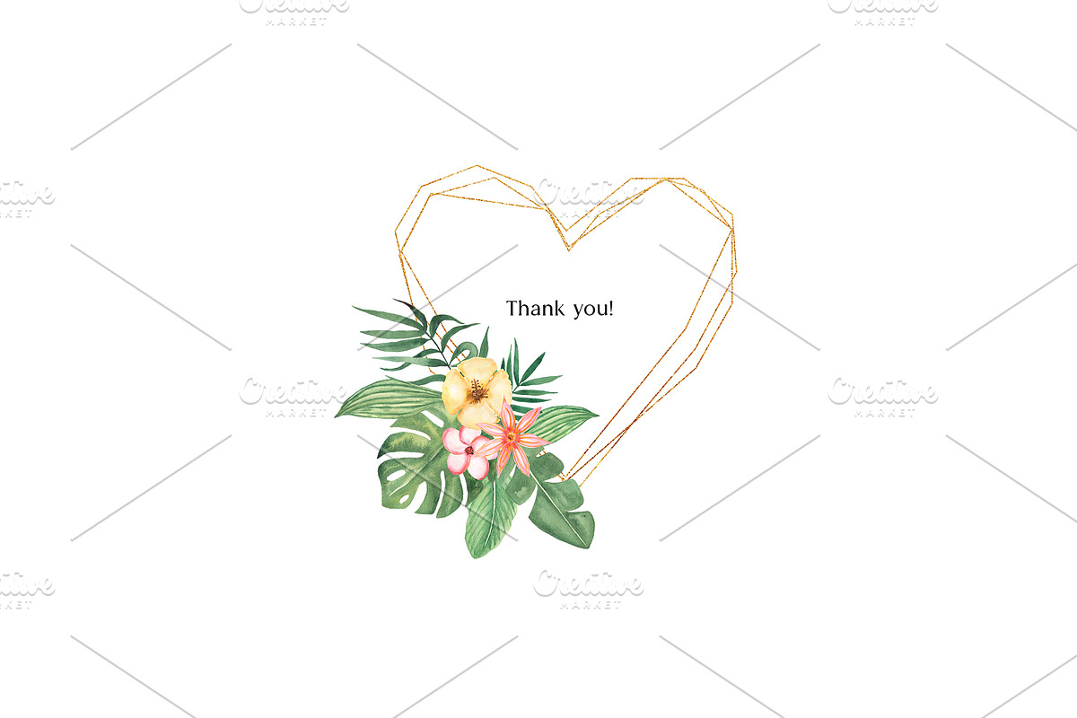 Watercolor Tropical Leaves, a Decorative Illustration by MayaNavits (Photo 12 of 12)