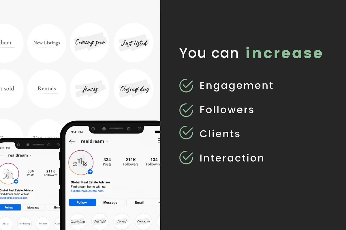60+ Minimal Text Realtor Highlights, a Social Media Template by Estatik Designs (Photo 7 of 8)