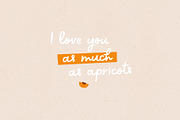 Sweet apricot | Handwritten Font, a Script Font by AngelinaKovel (Thumbnail 2 of 9)