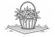 Flower Basket Bundle, an Illustration by musafir_fashion (Thumbnail 7 of 9)