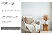 Boho Style 44 Frames & Wall Mockup, a Product Mockup by mock-ups (Thumbnail 3 of 11)