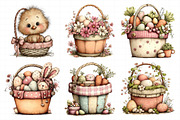 Easter Basket Clipart Set, an Illustration by Daily.Designs (Thumbnail 8 of 8)