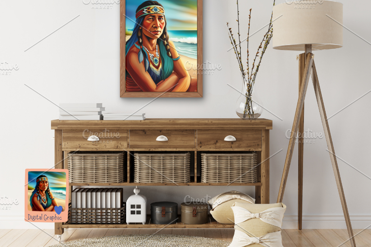 Custom art, Native Tribe, Tribal, a Marketing Template by Boho Pixel Dust (Photo 3 of 4)