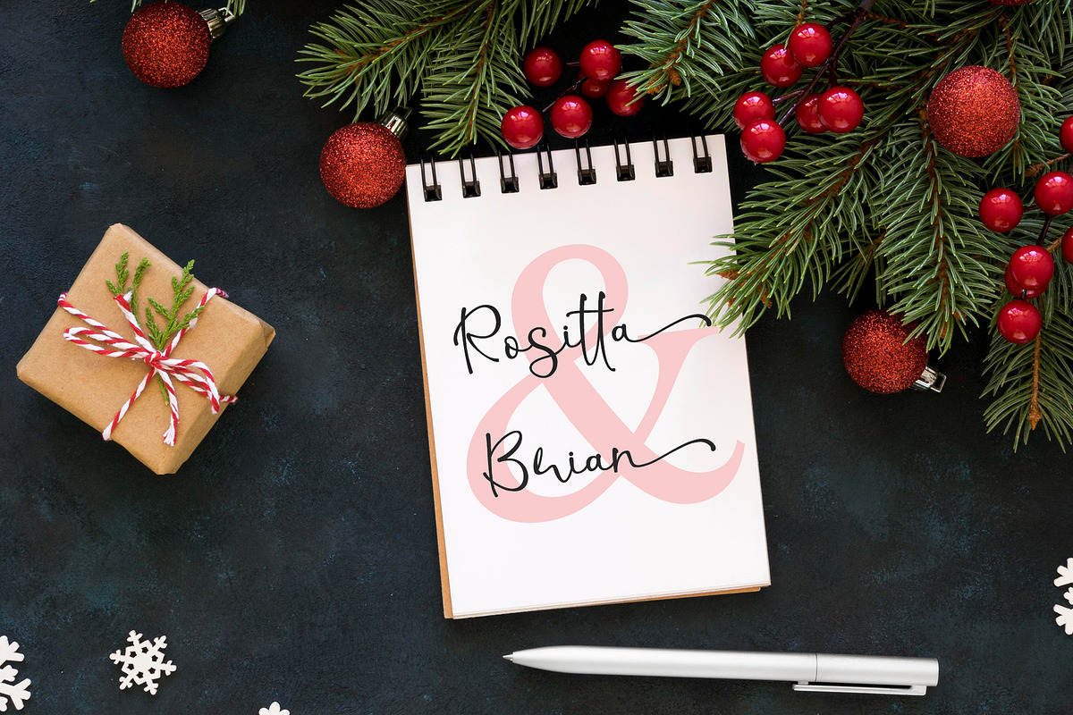 Christmas Shine - Handwritten Font, a Script Font by Letterafa Studio (Photo 4 of 10)
