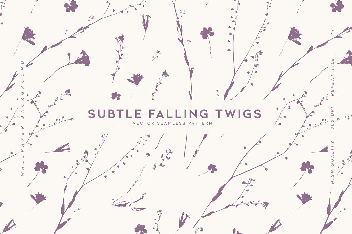 Subtle Falling Twigs, a Wallpaper Graphic by MalyskaStudio (Photo 1 of 11)