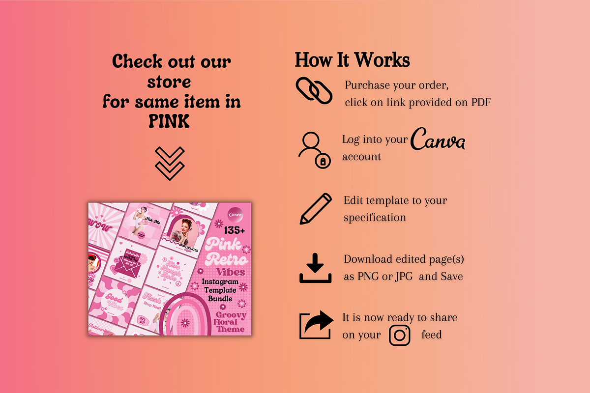 Bright Retro Style Social Media Kit, a Social Media Template by Faytemplates (Photo 9 of 9)