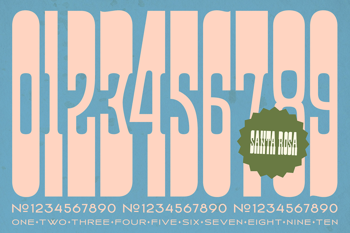 Santa Rosa Vintage Font Duo, a Sans Serif Font by Molly Suber Thorpe (Photo 4 of 15)