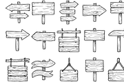 Wooden Sign Pack, an Object Graphic by nikagraphic (Thumbnail 3 of 3)