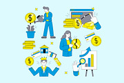 Investment Activity Illustration, a Finance Illustration by graphicook (Thumbnail 1 of 3)