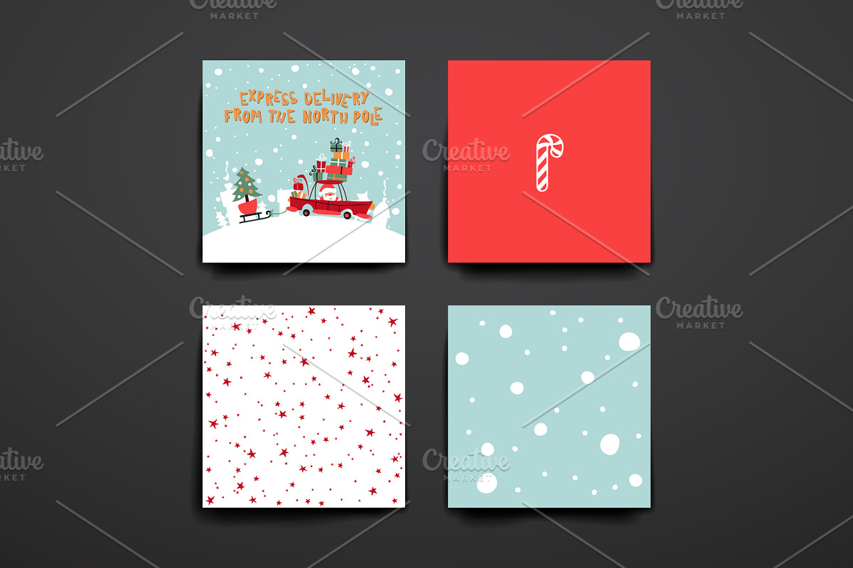 Merry Christmas Card Templates, a Card Template by Palau (Photo 8 of 13)