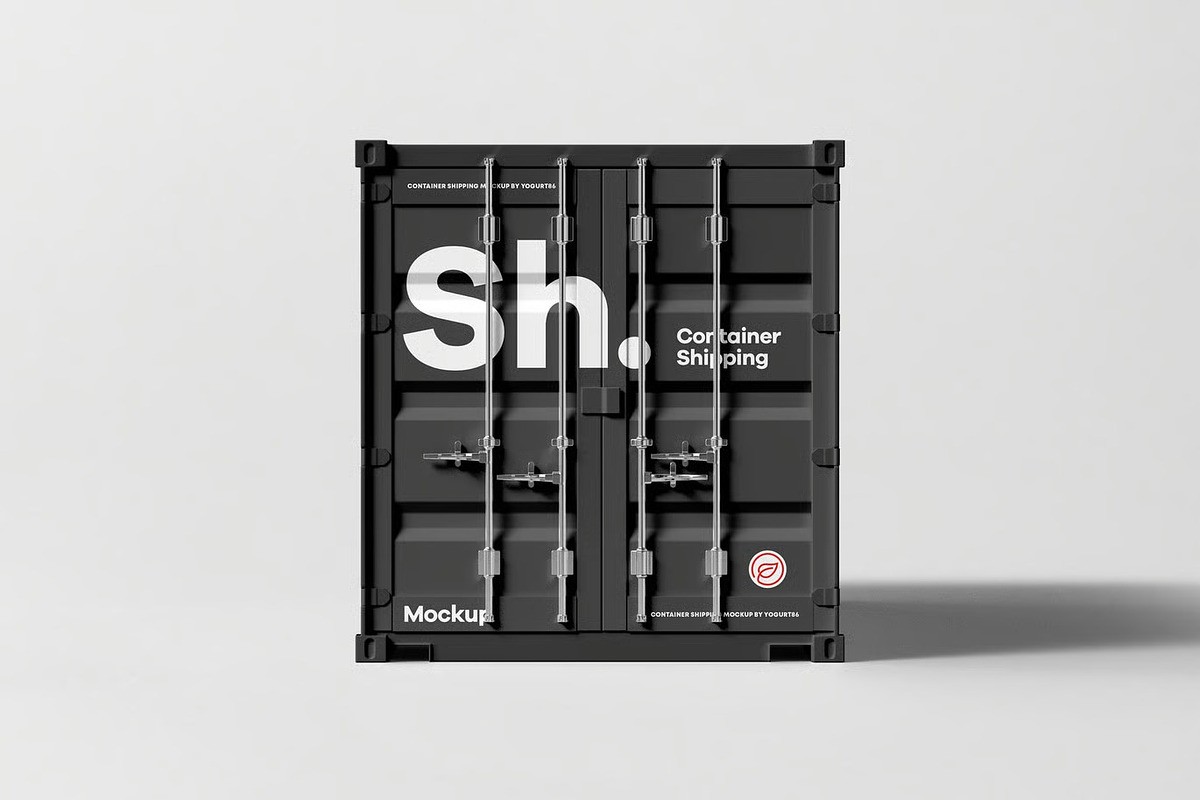 Shipping Container Mock-up, a Cups & Container Mockup by zippypixelstudio (Photo 12 of 12)