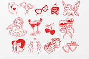 Romantic Clipart Bundle PNG & SVG, a Seasonal Illustration by Marine art (Thumbnail 2 of 4)