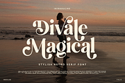 Divale Magical - Stylish Retro Font, a Serif Font by RagamKata (Thumbnail 1 of 9)