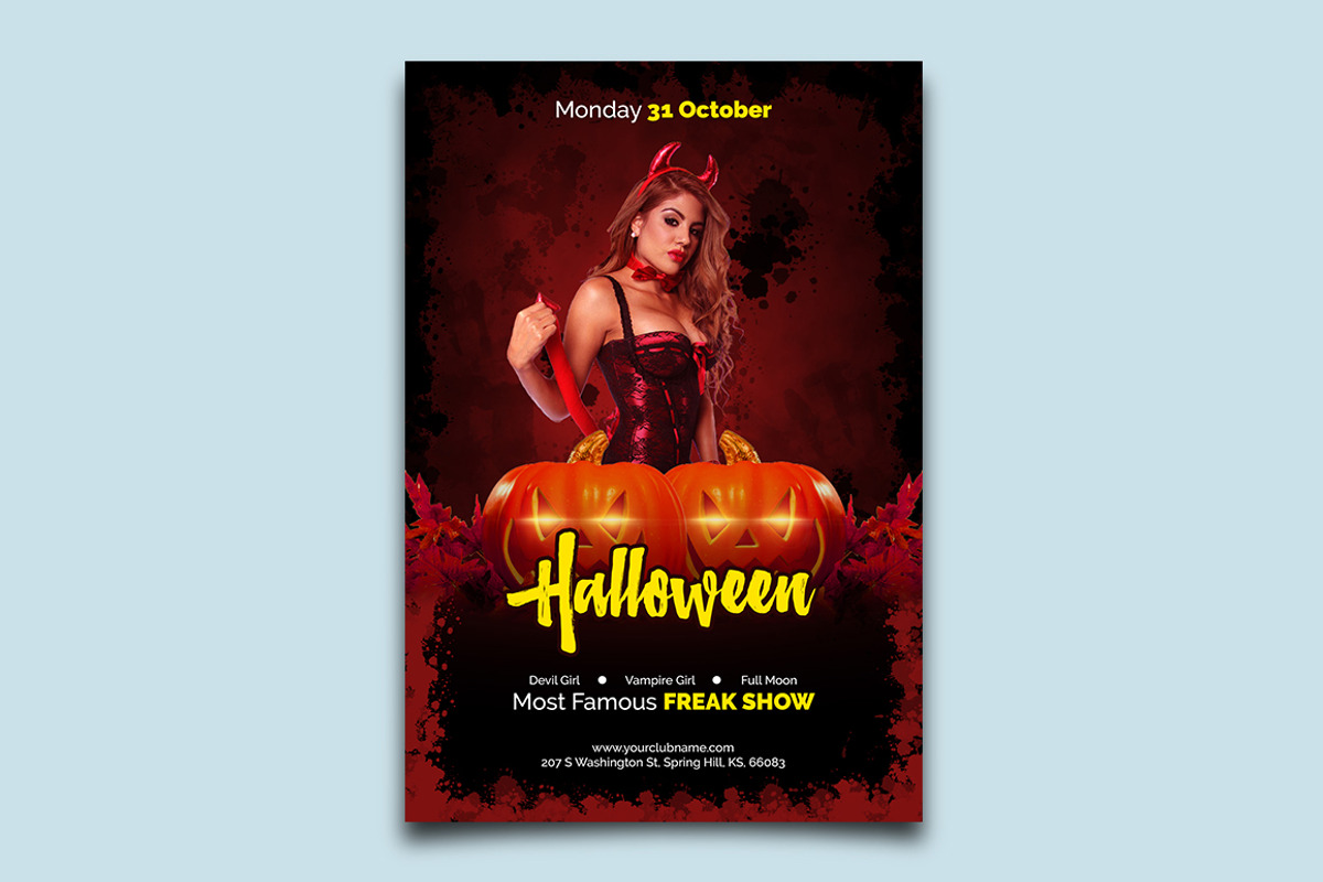 Halloween Flyer, a Flyer Template by La Animus (Photo 2 of 3)