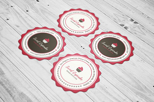 Cake Bakery Round Business Card