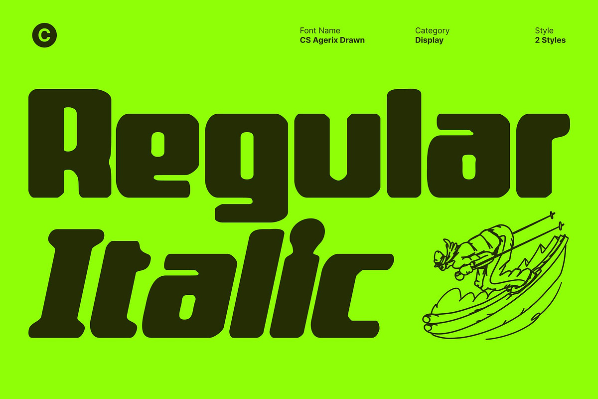 CS Agerix Drawn, a Sans Serif Font by Craft Supply Co. (Photo 2 of 8)