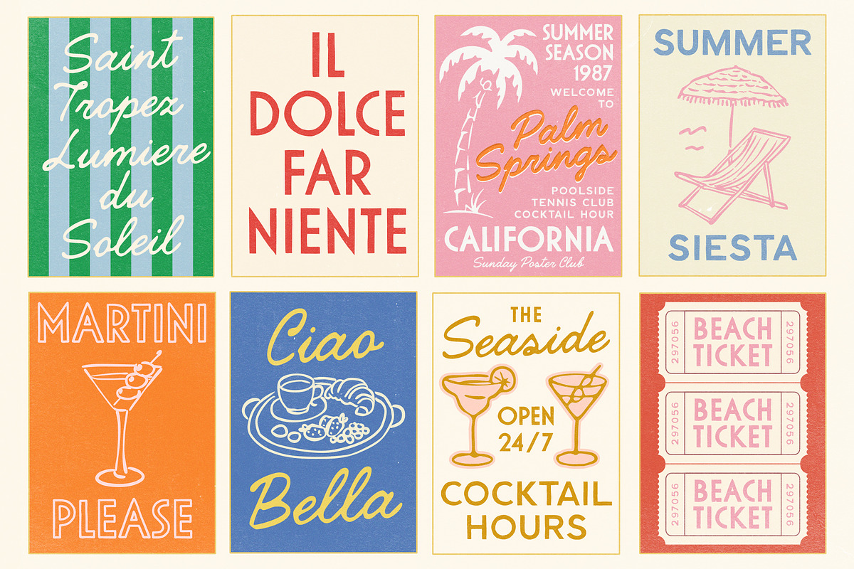 Hotel Paradiso Vintage Font Family, a Handwritten Font by Ayya Studio (Photo 10 of 16)