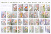 PRIMAVERA - Soft Floral Backgrounds, a Background Graphic by alenaganzhela (Thumbnail 5 of 8)