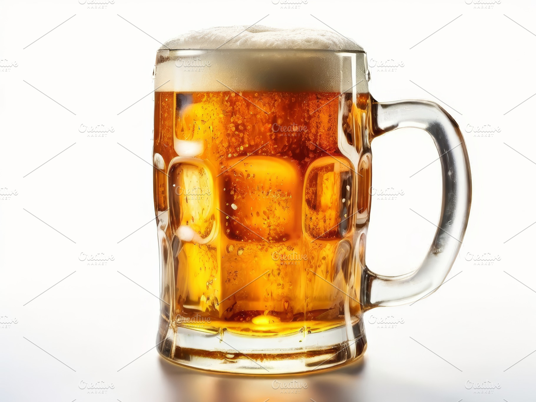 Beer glass mug isolated on white, a Food & Drink Photo by Fascinadora