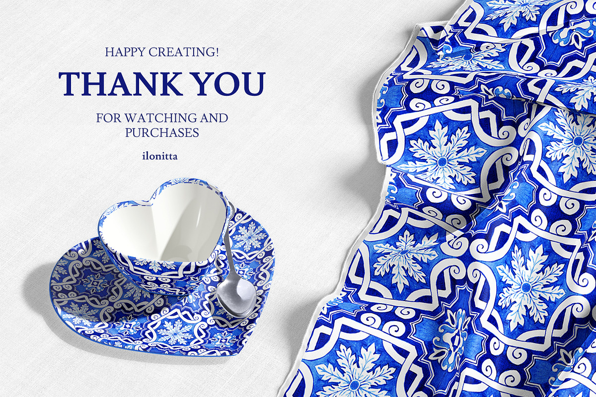 Portuguese Azulejos Tiles & Patterns, a Pattern Graphic by ilonitta (Photo 17 of 17)