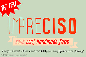 Impreciso - sans serif handmade font