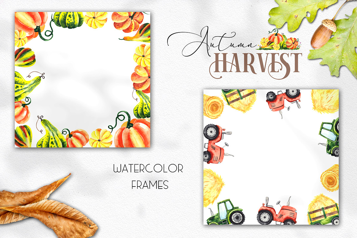 Watercolor Autumn Harvest, an Object Graphic by Ana-Sakuta (Photo 12 of 17)
