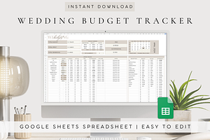 Wedding Budget Tracker Spreadsheet