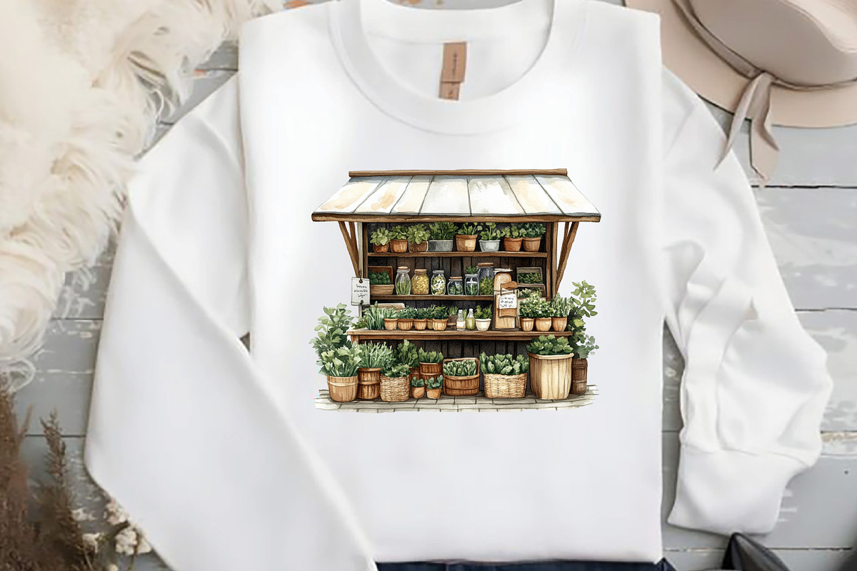 Watercolor Farmer's Market Clipart P, an Illustration by DreamCafeArt (Photo 5 of 7)