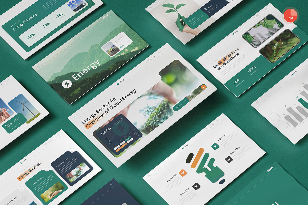 Energy Solution PowerPoint, a Presentation Template by Pixslides (Photo 1 of 7)