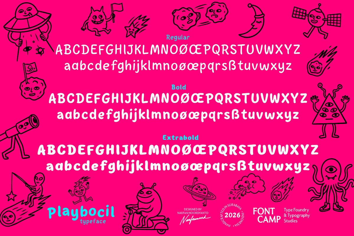 Playbocil Font, a Handwritten Font by Fontcamp Type Foundry (Photo 4 of 16)