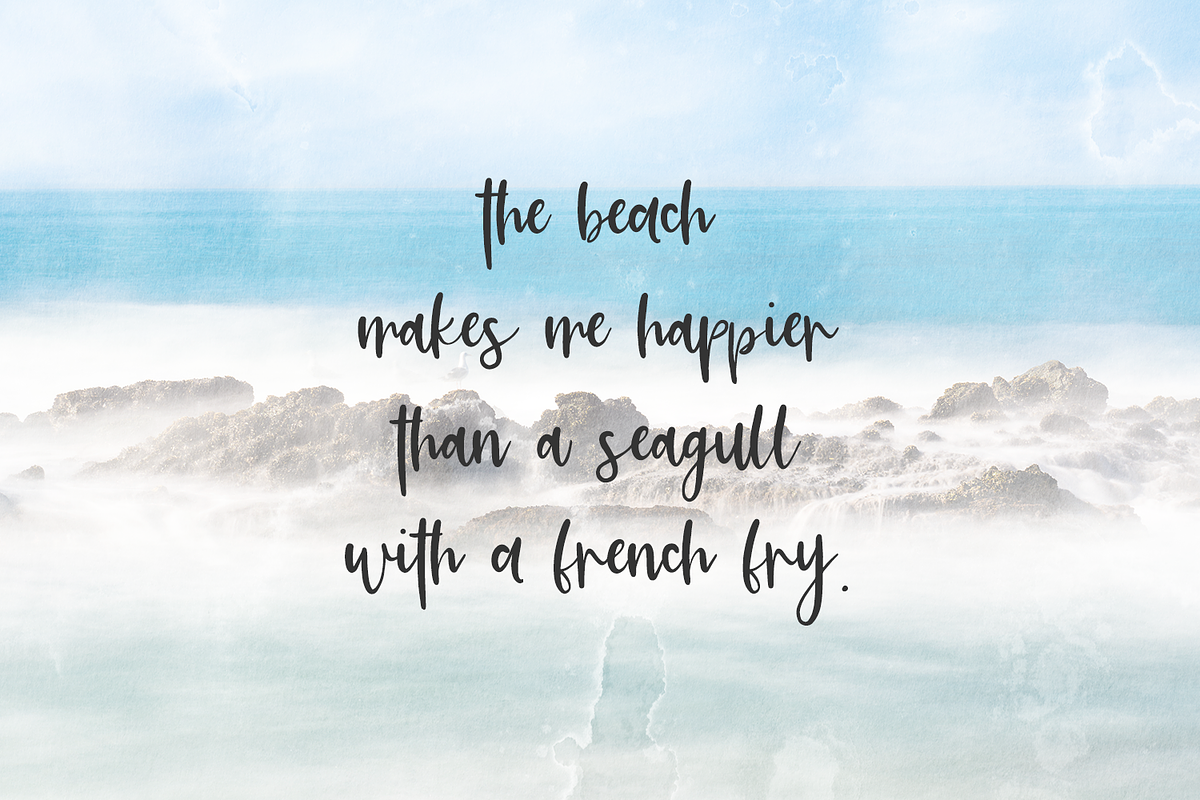 Cali Coast Script, a Script Font by Beck McCormick (Photo 6 of 10)