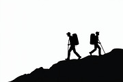 Adventure Trekking Vector Pack, an Illustration by musafir_fashion (Thumbnail 10 of 21)